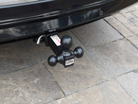 TOPTOW close-up of 1-7/8, 2 and 2-5/16 inch balls showing size markings and strength