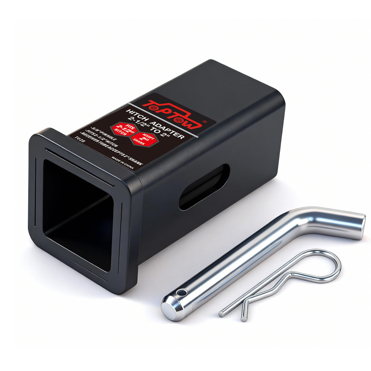 TOPTOW close-up of locating lip design for secure receiver alignment benefit