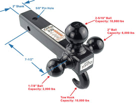TOPTOW close-up of robotically welded hitch balls for reliable strength