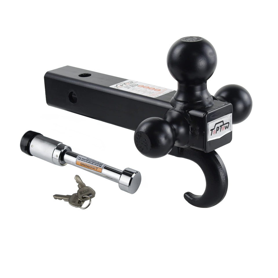 TOPTOW front view tri-ball mount showing all three balls for versatility