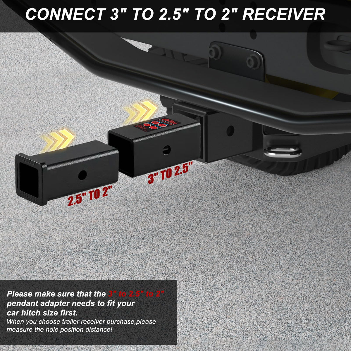 TOPTOW adapter installed on truck receiver providing versatile compatibility