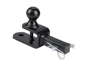 TOPTOW shank inserted in receiver with hitch pin illustrating quick install