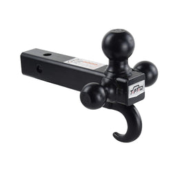 TOPTOW tri-ball front view showing three balls and hook, highlights versatility