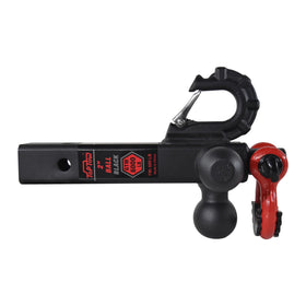 TOPTOW hitch installed in truck receiver showing real-world fit and convenience benefit