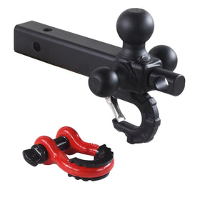 TOPTOW swivel shackle and tactical hook detail showing versatile recovery attachment benefit
