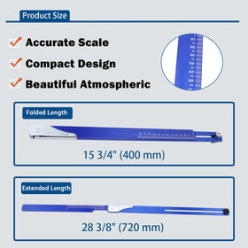 TOPVOP auto folded sag scale profile demonstrating compact swing-out convenience