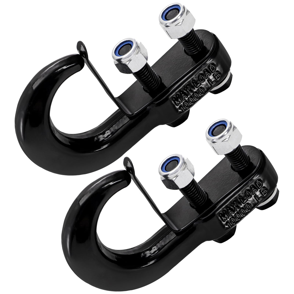TOPZEA front view packaged hooks showing ready-to-install pair and benefit of complete kit