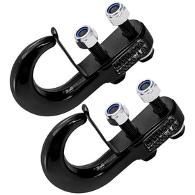 TOPZEA front view packaged hooks showing ready-to-install pair and benefit of complete kit