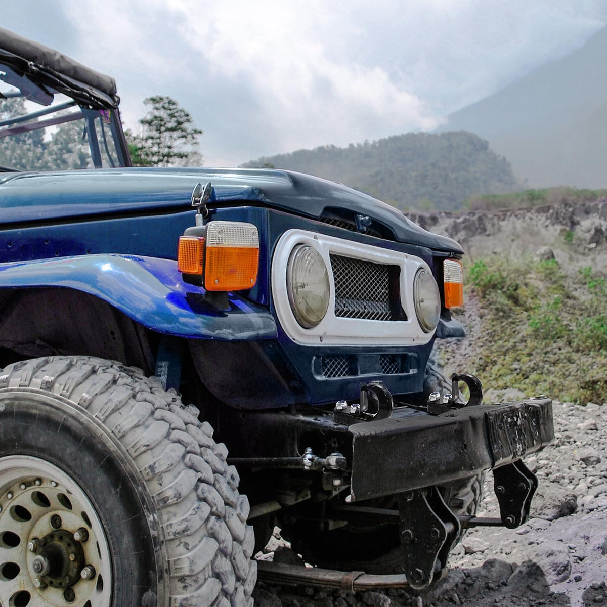 TOPZEA offroad recovery in action portraying practical use and strong pull performance