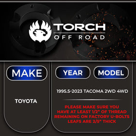 TORCH Off Road close-up of add-a-leaf plate showing durable construction