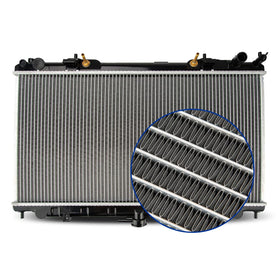 Torchbeam close-up of aluminum core and cooling fins for faster heat transfer