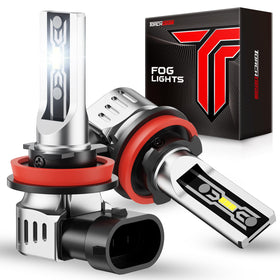 Torchbeam front packaging showing both H11 LED fog bulbs and easy upgrade benefit