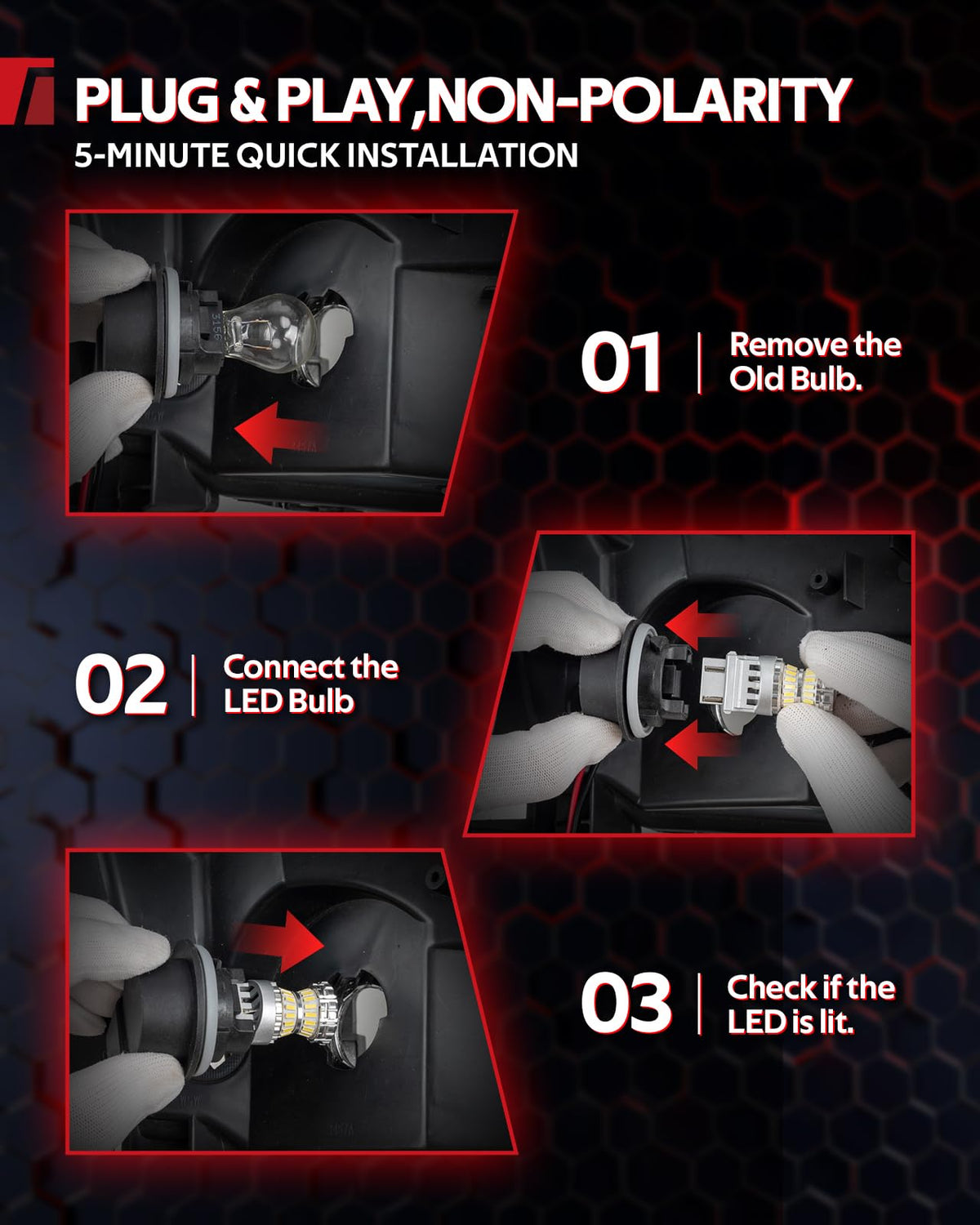Torchbeam bulb being installed in garage showing simple DIY installation benefit