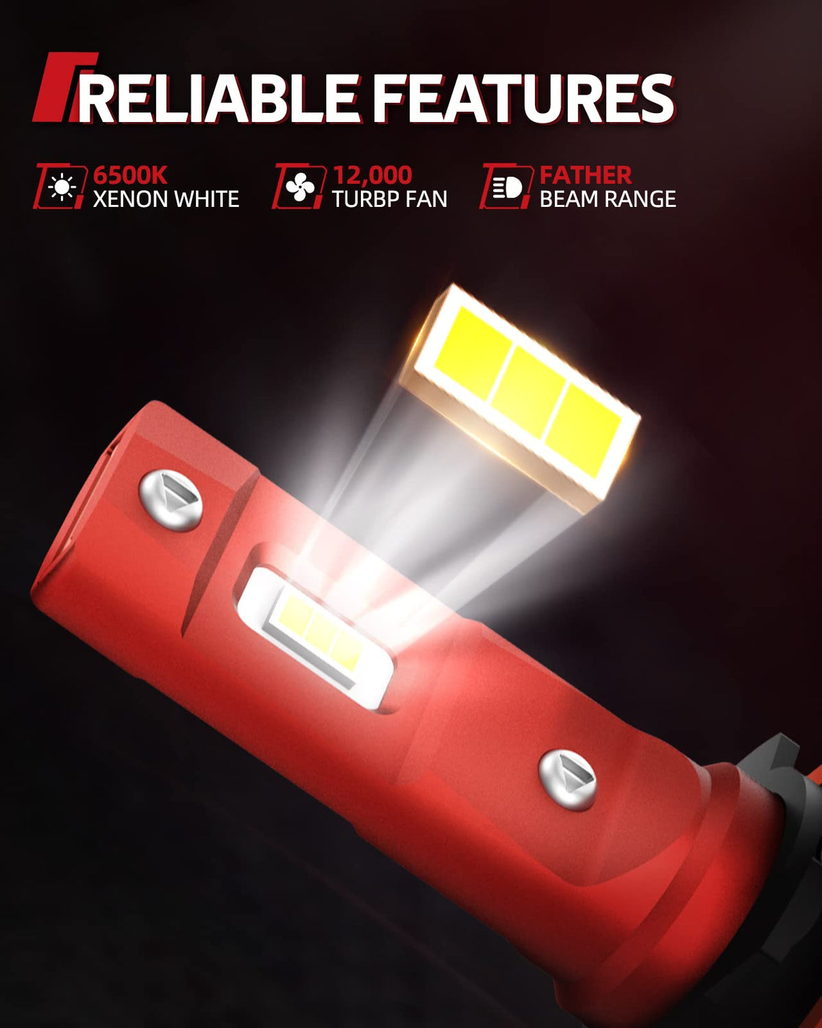 Torchbeam bulbs lighting an off-road scene improving safety