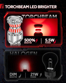 Torchbeam side profile showing T20 base for direct OEM-fit advantage