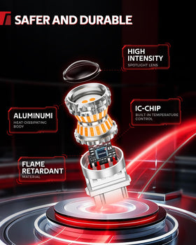 Torchbeam bulbs beside a coin showing compact size for easy fitment