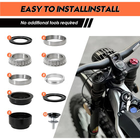 Tordale grease and parts layout showing included lubricant and easy, ready-to-install benefit