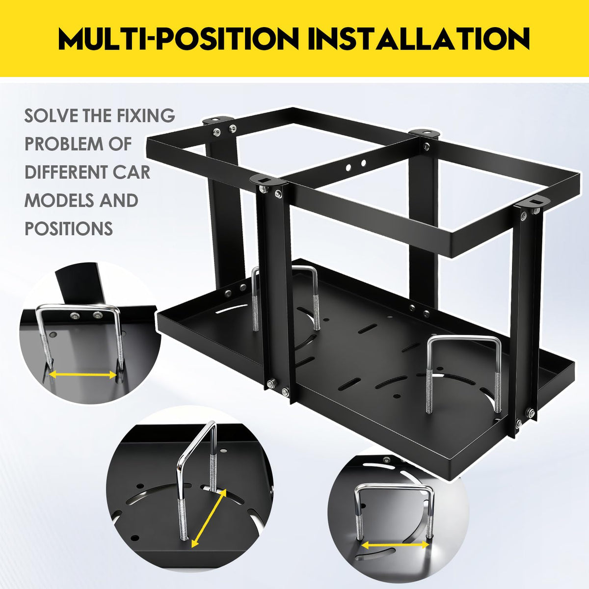 Tordale image of pre-drilled tray showing flexible mounting options