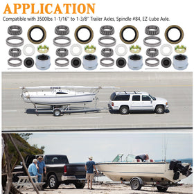 Torkettle kit on a boat trailer wheel illustrating corrosion resistance and readiness