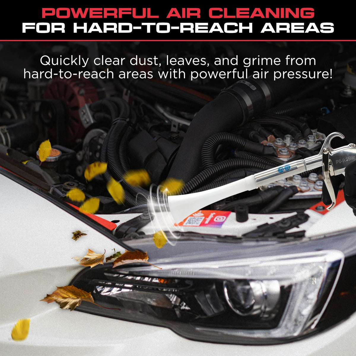 Tornador CT-101 weighted tube detail demonstrating stabilized airflow for consistent cleaning