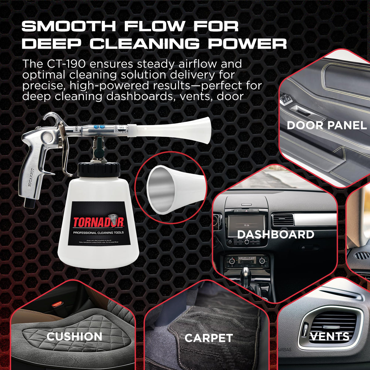 Tornador CT-190 in detailing bay showcasing professional durability benefits