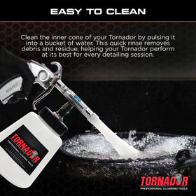 Tornador Z-010 on a detailing cart in use showing workflow efficiency