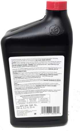 Toro 32oz bottle being poured into engine with scale showing easy measurement benefit