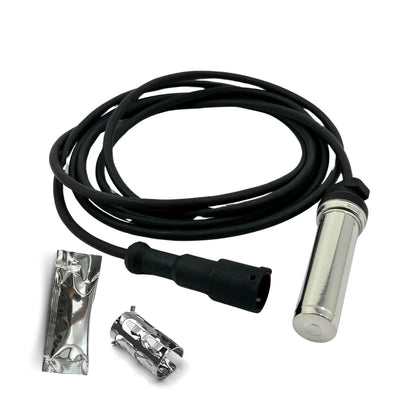 Torque front view of ABS wheel speed sensor showing durable housing and straight profile for easy fitment