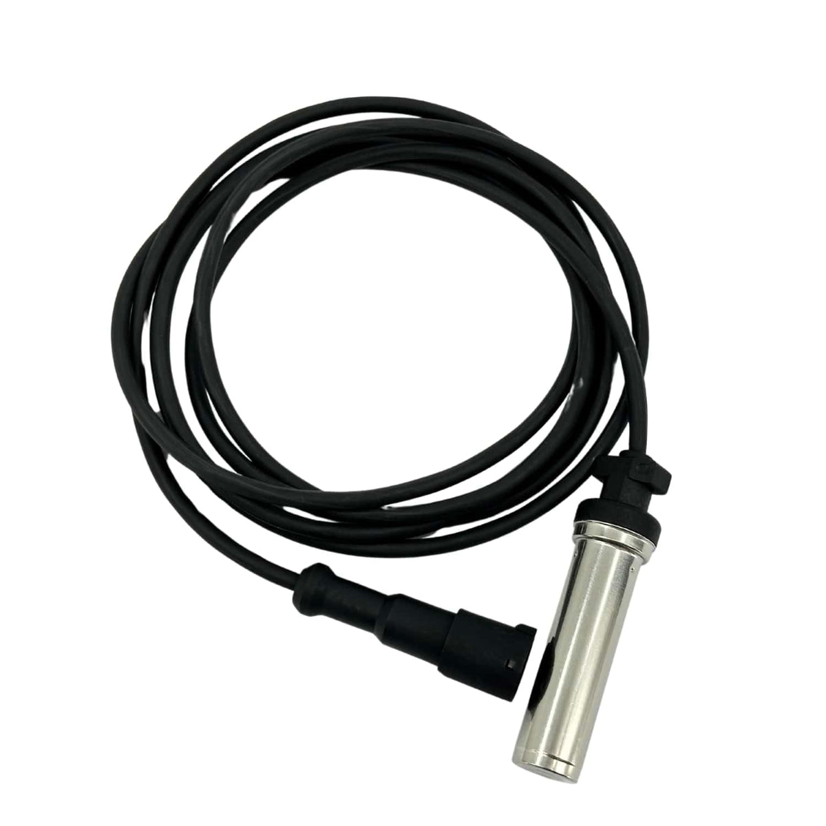 Torque sensor installed on heavy front axle hub demonstrating correct mounting and reliable signal pickup