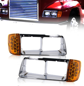 Torque headlight bezel front view showing correct fit and OEM styling