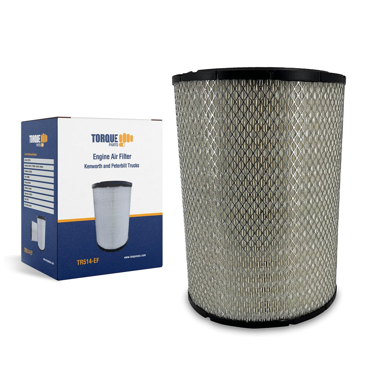 Torque front packaging showing product and quick-fit benefit