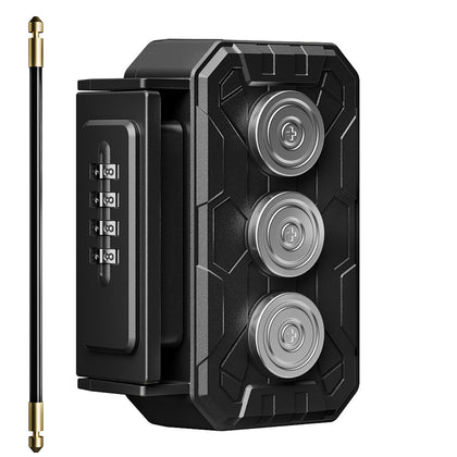 TOSICAM front view showing lockbox face and 4-digit dials for secure access