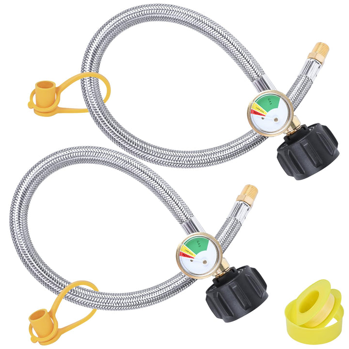 Tottist front packaging showing hose and gauge for easy identification and confidence