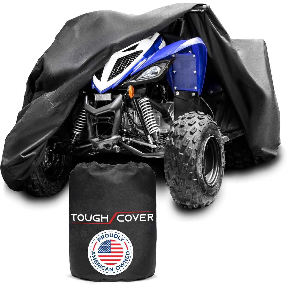 Tough Cover front view on ATV showing full coverage and protection