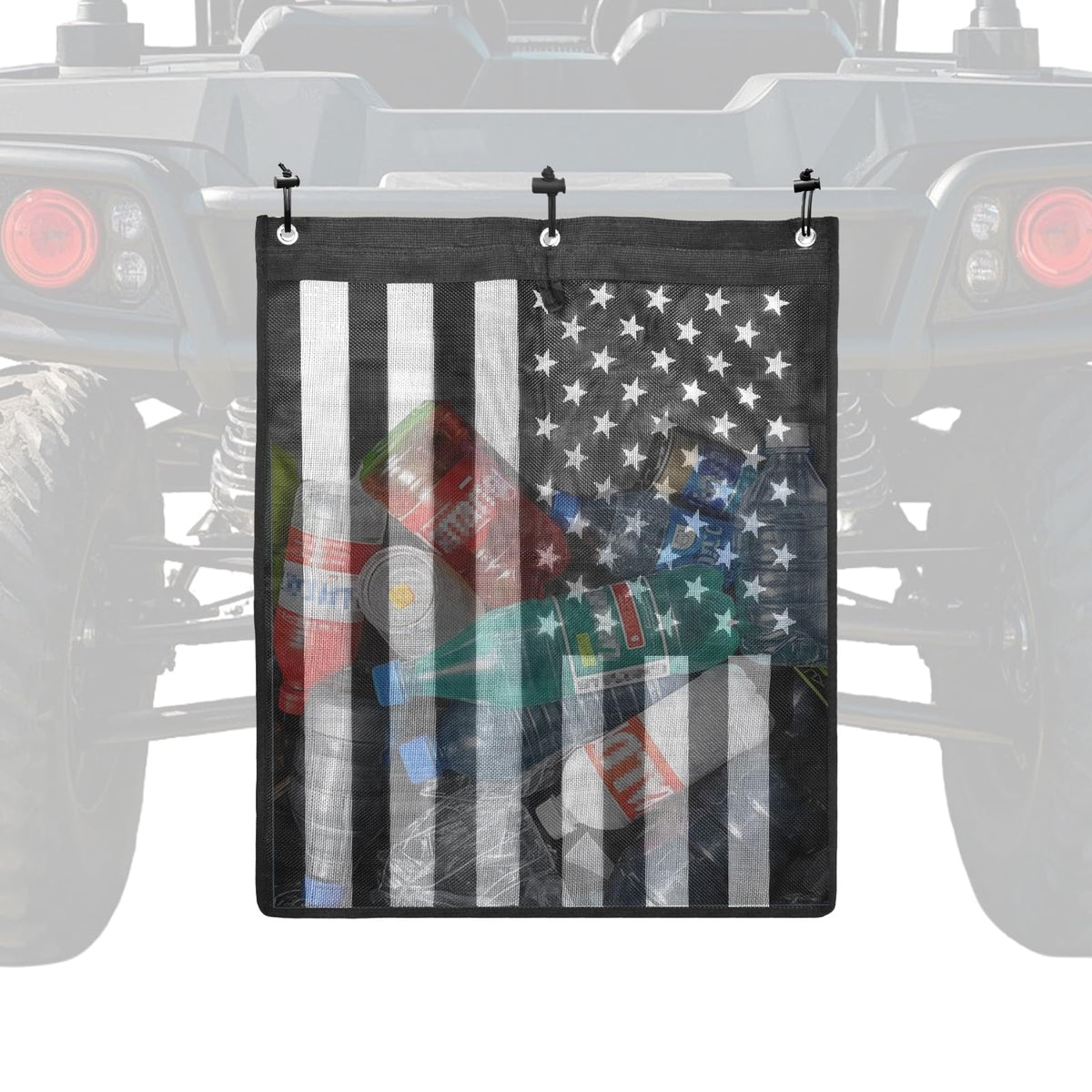 Toughnics front view mounted on ATV showing secure storage