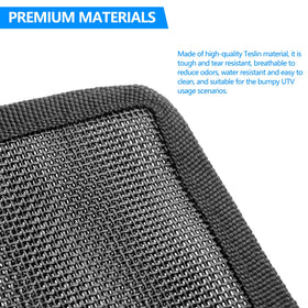 Toughnics mesh bag in use on trail reducing onboard trash