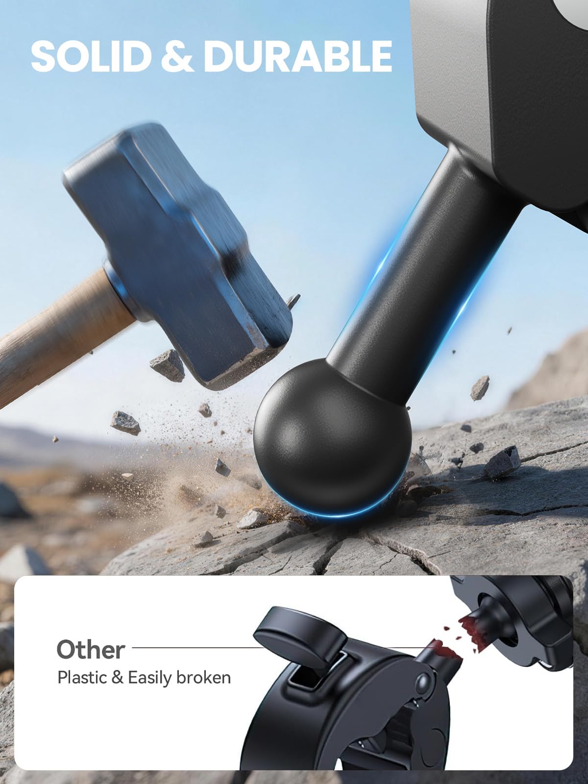 tounee side profile highlighting one-touch security lock for stability