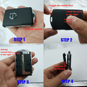 TOUPHY key fob cover beside house keys showing compact scale and convenience