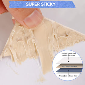 Touranize adhesive edge detail showing butyl core for strong waterproof bonding benefit
