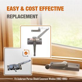 Touri operator installed in a casement window showing restored function benefit