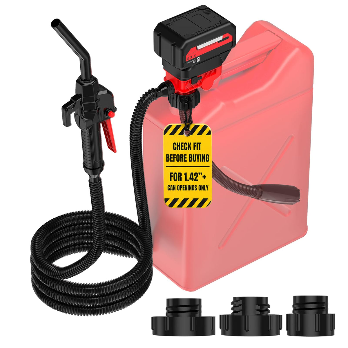 Tovexis front view of kit showing pump and adapters for quick setup