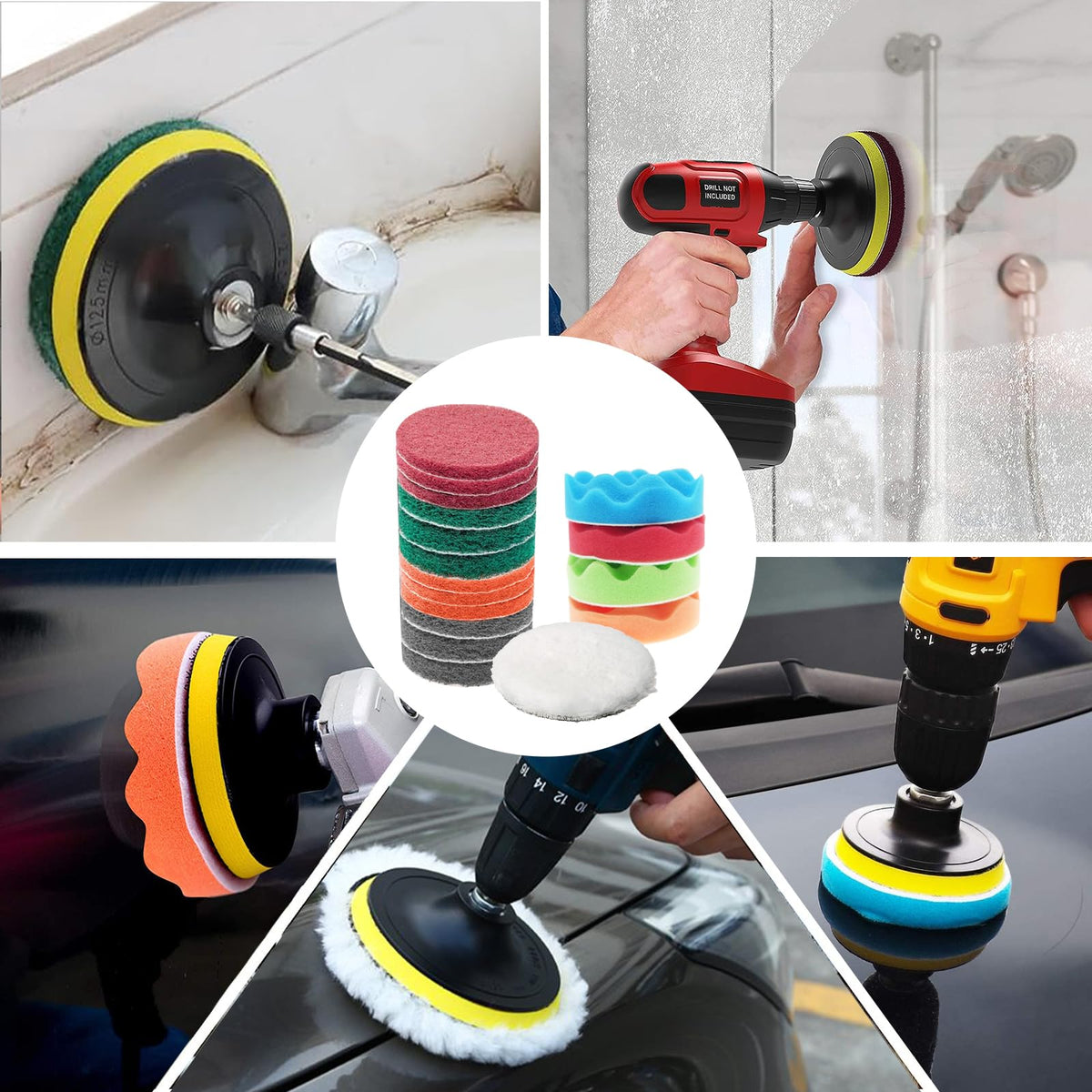 TOWBRUS polishing pad buffing car paint to restore gloss