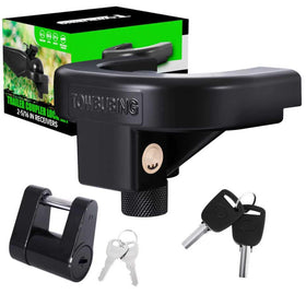 TOWBUBING front packaging showing lock kit and included pieces for quick purchase benefit