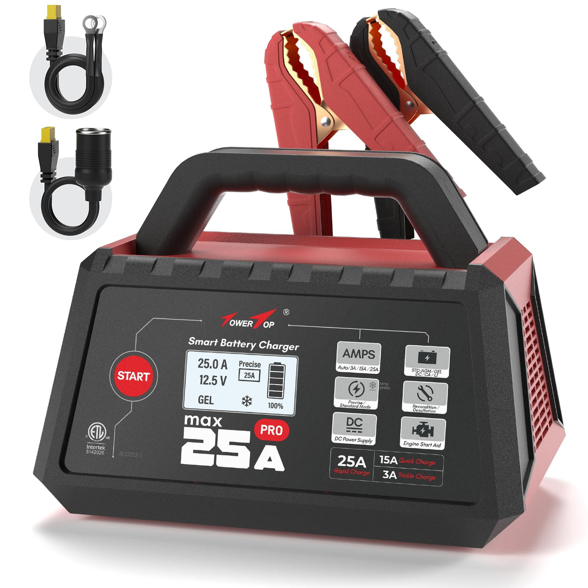 TowerTop front panel showing controls and ports for easy operation and safety
