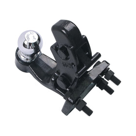 TOWKING chrome 2" hitch ball close detail showing corrosion protection benefit