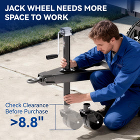 TOWKING close-up of wheel tread and hub highlighting smooth rolling benefit