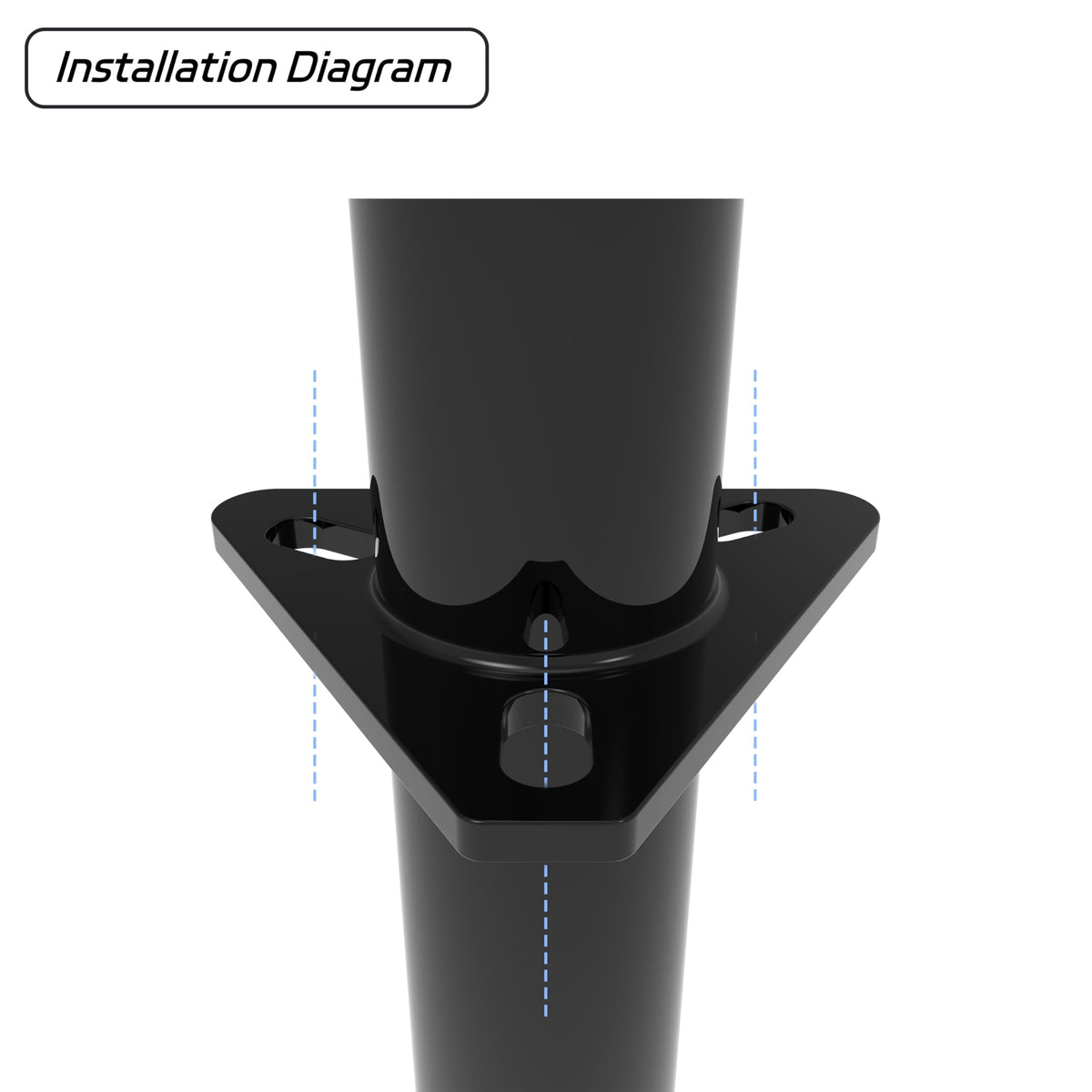 TOWKING crank handle and lift mechanism close-up, enables smooth controlled raising and lowering
