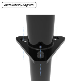 TOWKING crank handle and lift mechanism close-up, enables smooth controlled raising and lowering