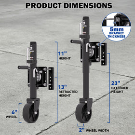 TOWKING crank handle detail showing manual operation for controlled lifting benefit