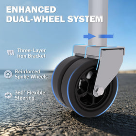 TOWKING dimensions shown to illustrate 12" retracted 22" extended range